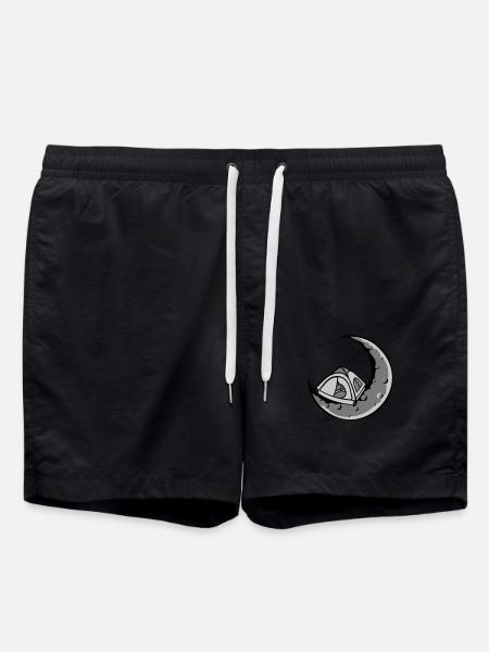 Moon Camping Tent Space - Swim Trunks - black