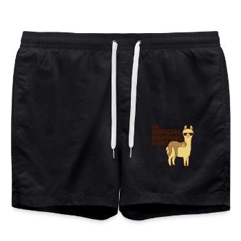 Ma chemise de sieste officielle - Short de bain - noir - Devant - AI Model Male 185 light (185cm)