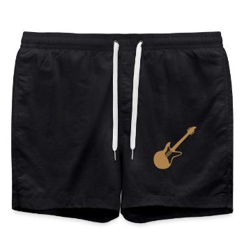 Cool Guitare Électrique Guitariste Guitare - Short de bain - noir - Devant - AI Model Male 185 light (185cm)