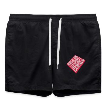 Permettez-moi d’exagérer - Short de bain - noir - Devant - AI Model Male 185 light (185cm)