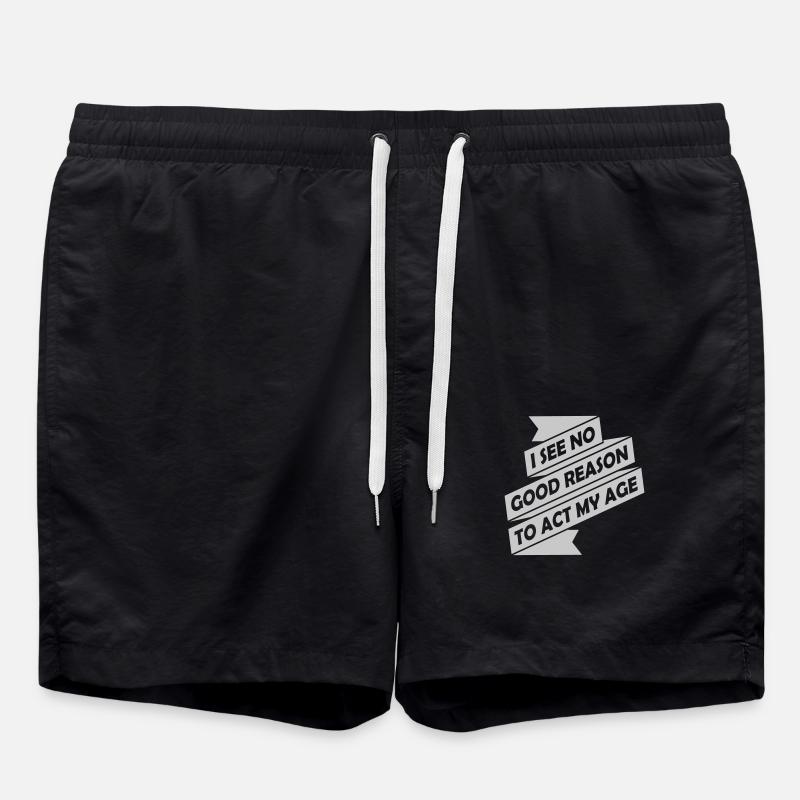 to act my age - Badeshorts - Schwarz