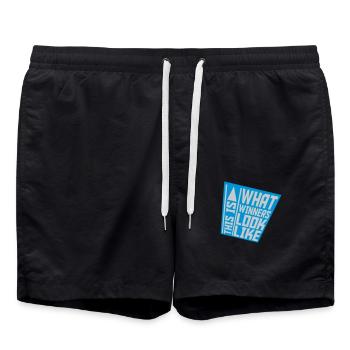 À quoi ressemblent les gagnants - Short de bain - noir - Devant - AI Model Male 185 light (185cm)