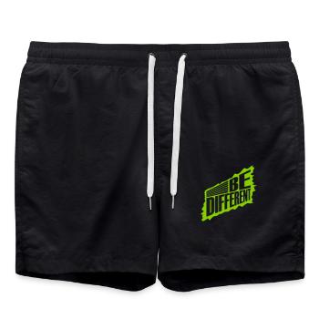 Soyez différent Logo Design - Short de bain - noir - Devant - AI Model Male 185 light (185cm)