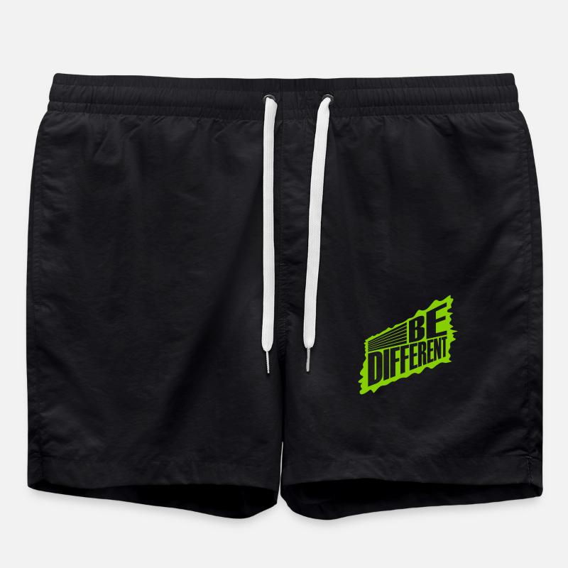 Soyez différent Logo Design - Short de bain - noir