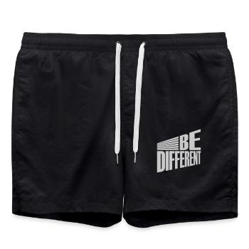 Be different Logo Design - Swim Trunks - black - Front - AI Model Male 185 light (185cm)