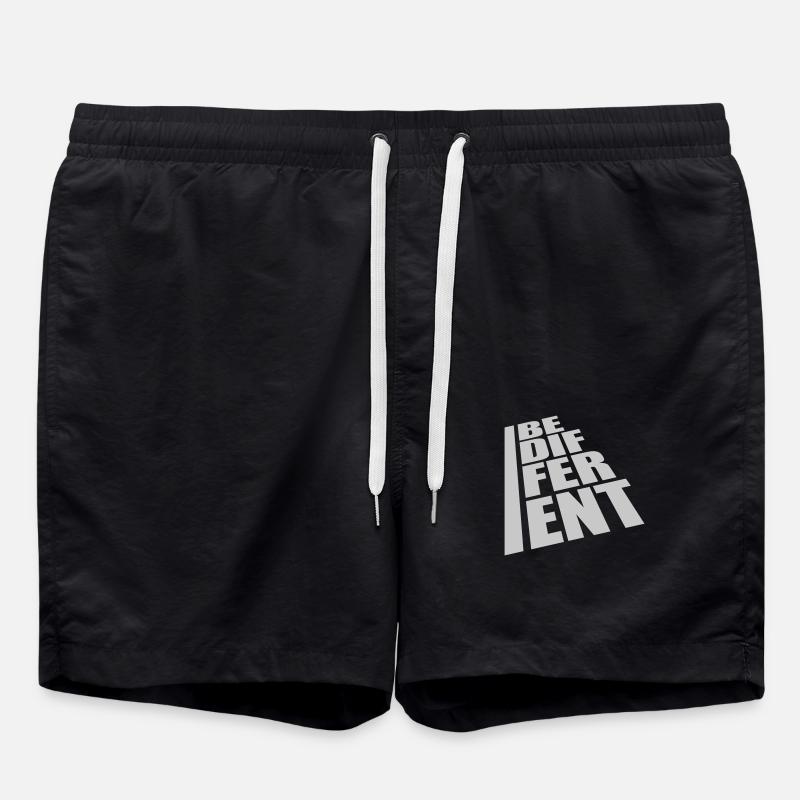 Soyez différent Logo Design - Short de bain - noir