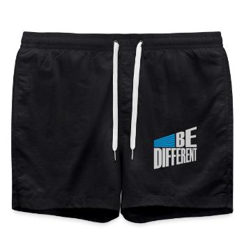Be different Logo Design - Swim Trunks - black - Front - AI Model Male 185 light (185cm)