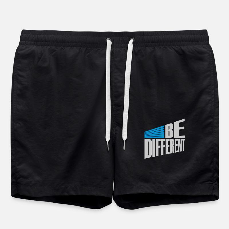 Be different Logo Design - Badeshorts - Schwarz
