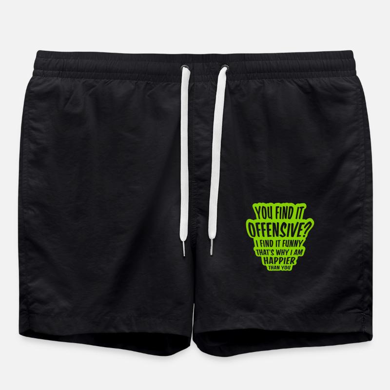 Vous trouvez cela offensant - Short de bain - noir