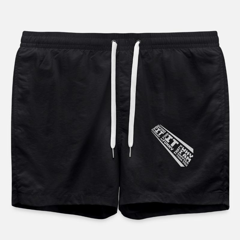 You find it offensive - Badeshorts - Schwarz