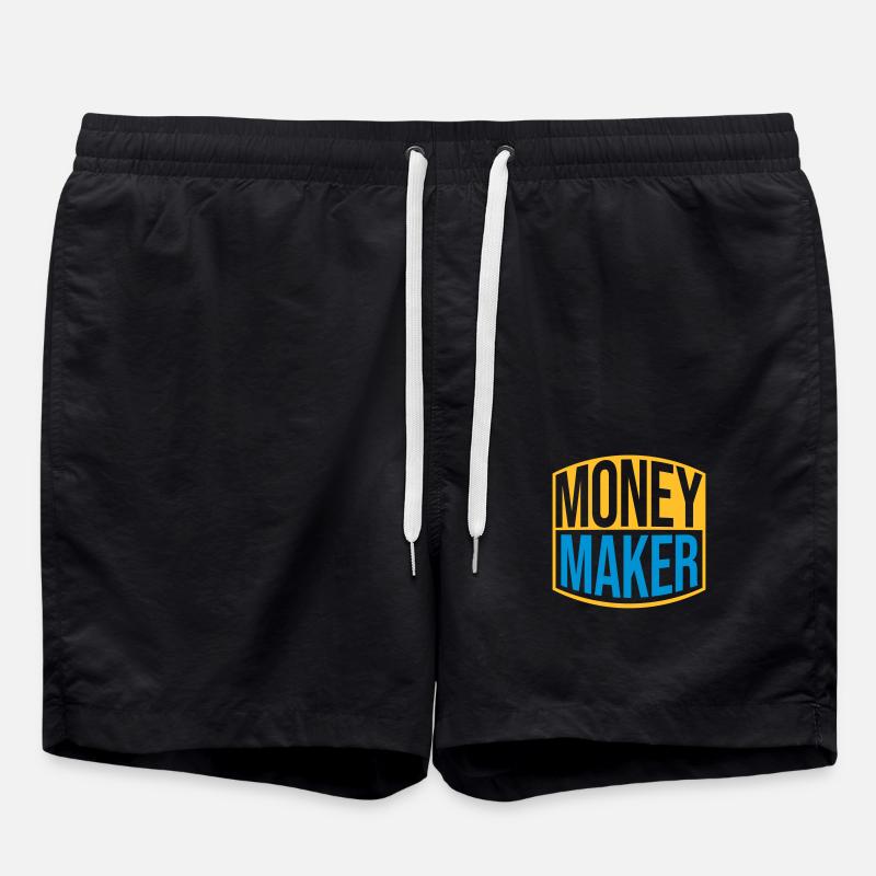 Logo money maker à succès - Short de bain - noir