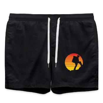 Randonnée Alpinisme Montagne Bloc Montagne Escalade - Short de bain - noir - Devant - AI Model Male 185 light (185cm)