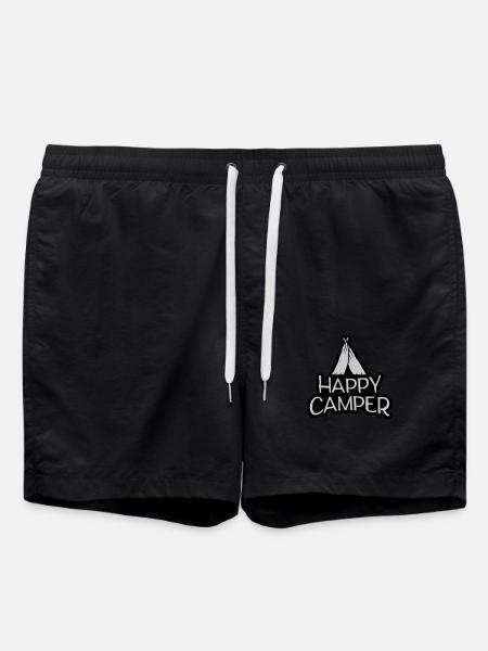 Outdoor Zelt Happy Camper - Badeshorts - Schwarz