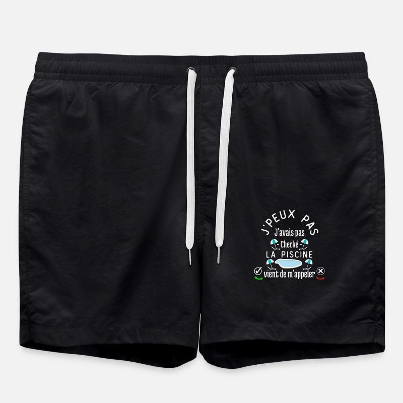 J'peux pas la Piscine m'appelle - Short de bain - noir