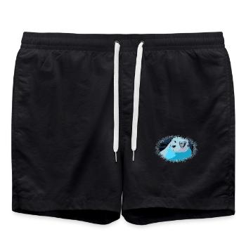 Perruche ondulée - Short de bain - noir - Devant - AI Model Male 185 light (185cm)