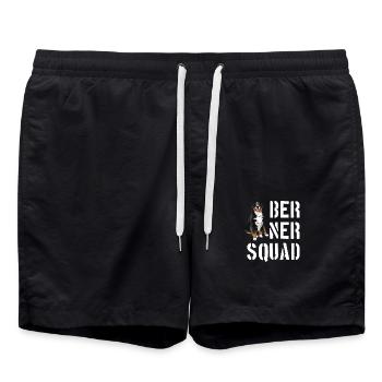 Bernese Mountain Dog - Swim Trunks - black - Front - AI Model Male 185 light (185cm)