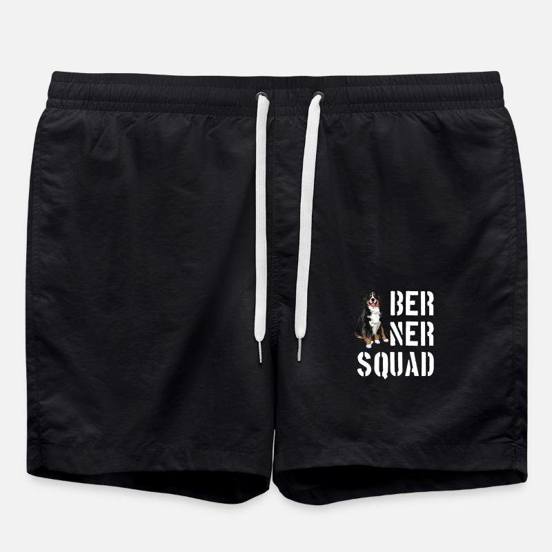 Bernese Mountain Dog - Swim Trunks - black