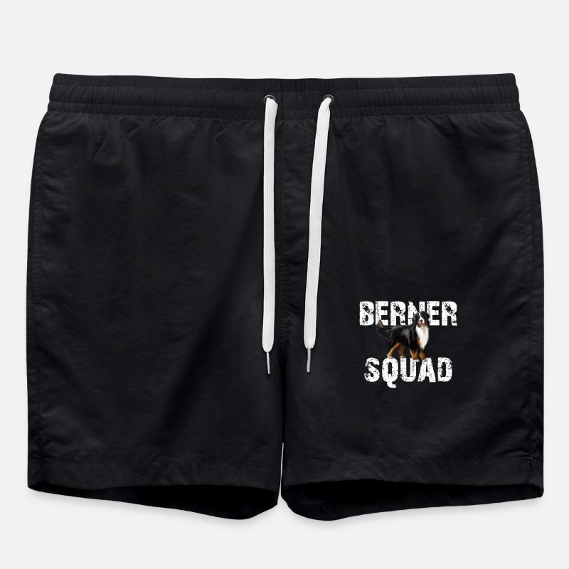 Bernese Mountain Dog - Swim Trunks - black