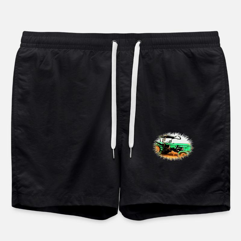 Traktor - Badeshorts - Schwarz