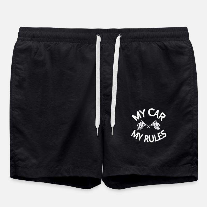 Car - Swim Trunks - black
