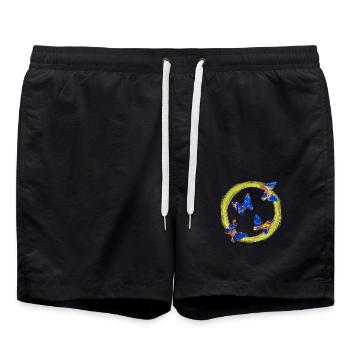 papillons e 273 - Short de bain - noir - Devant - AI Model Male 185 light (185cm)