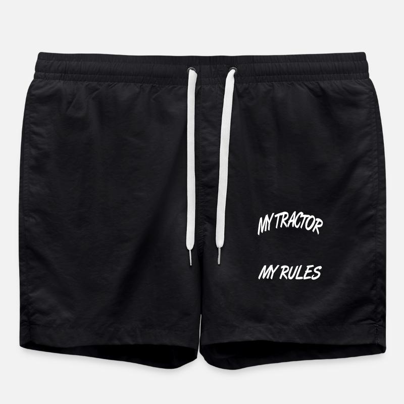 Traktor - Badeshorts - Schwarz