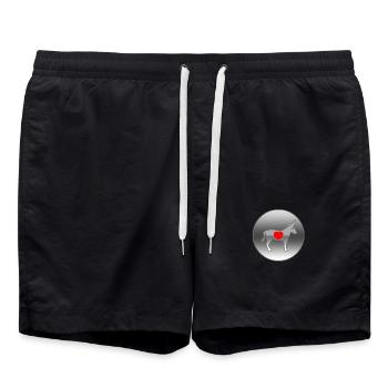 Âne - Short de bain - noir - Devant - AI Model Male 185 light (185cm)