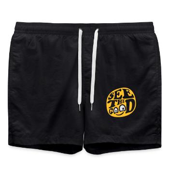 voir la bonne citation - Short de bain - noir - Devant - AI Model Male 185 light (185cm)