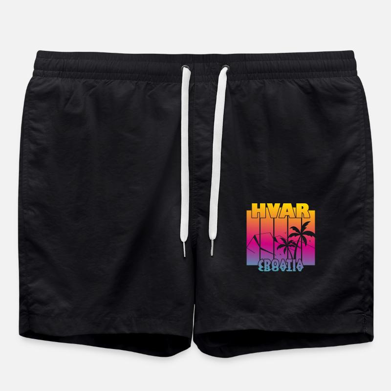 Hvar Croatie - Short de bain - noir