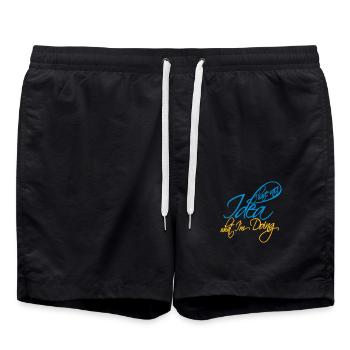 I Have No Idea - Badeshorts - Schwarz - Vorne - AI Model Male 185 light (185cm)