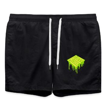 design cool sexy fou - Short de bain - noir - Devant - AI Model Male 185 light (185cm)