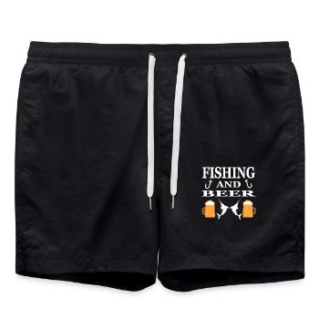 Pêche - Short de bain - noir - Devant - AI Model Male 185 light (185cm)