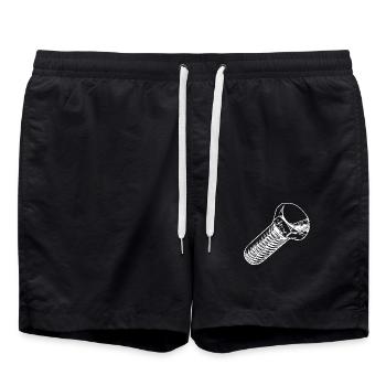 Workshop Screwdriver Papa Screw - Swim Trunks - black - Front - AI Model Male 185 light (185cm)