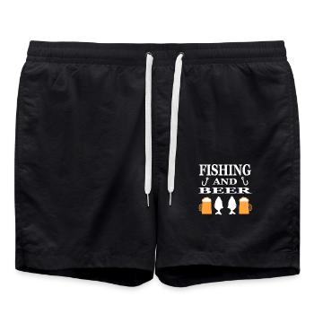 Angling - Swim Trunks - black - Front - AI Model Male 185 light (185cm)