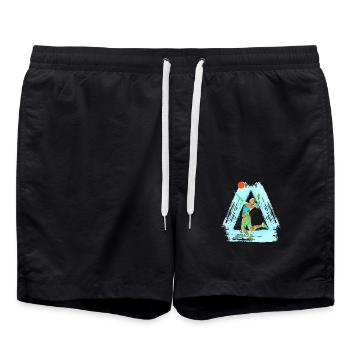 joueur de volley-ball e 4 - Short de bain - noir - Devant - AI Model Male 185 light (185cm)