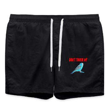 Perruche ondulée - Short de bain - noir - Devant - AI Model Male 185 light (185cm)