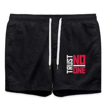 ne faites confiance à personne pour ne citer - Short de bain - noir - Devant - AI Model Male 185 light (185cm)
