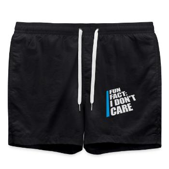 I dont care fact - Badeshorts - Schwarz - Vorne - AI Model Male 185 light (185cm)
