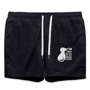 ne parler qu’au chien - Short de bain - noir - Devant - AI Model Male 185 light (185cm)