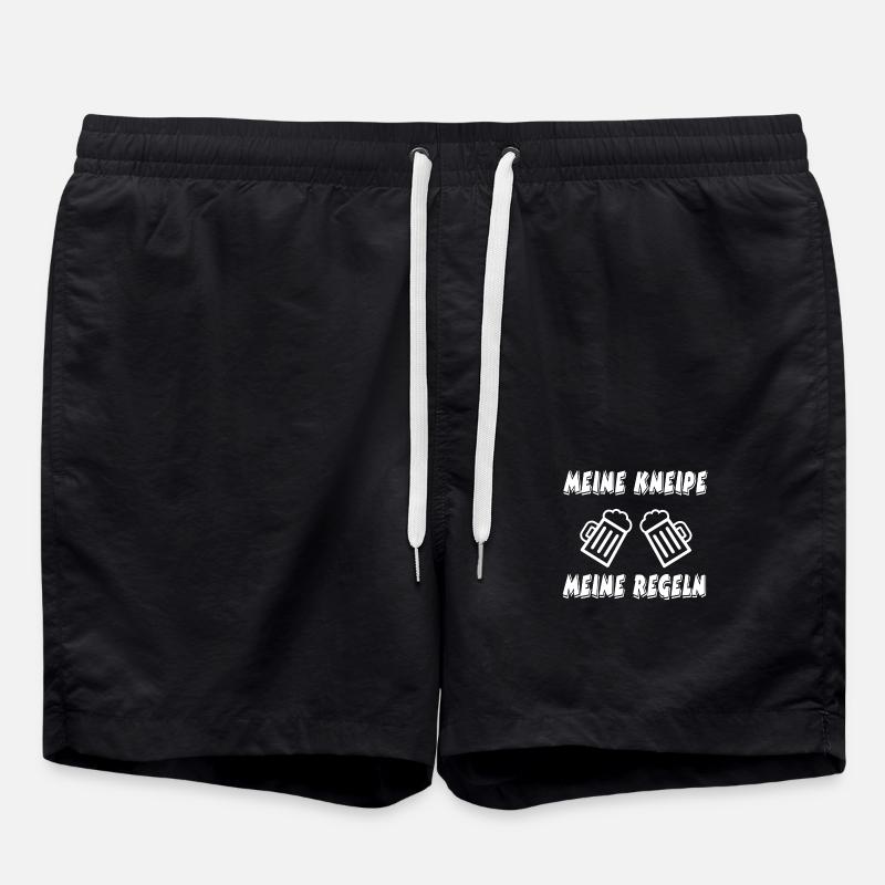 Kneipe - Badeshorts - Schwarz