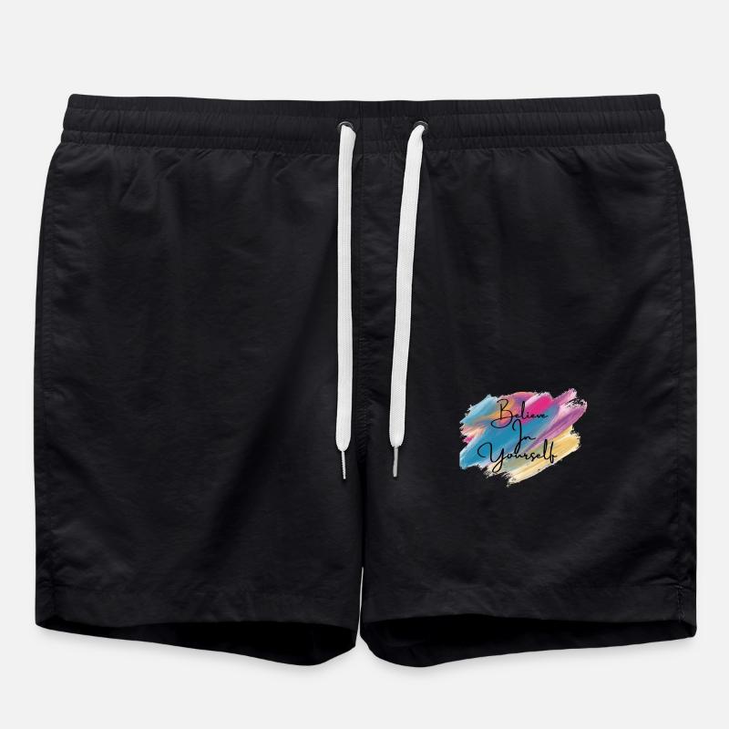BELIEVE IN YOURSELF - Short de bain - noir