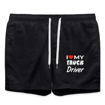 Truck - Badeshorts - Schwarz - Vorne - AI Model Male 185 light (185cm)