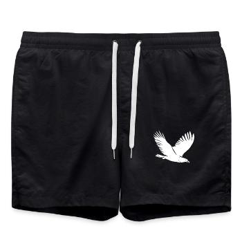 Oiseau en vol - Short de bain - noir - Devant - AI Model Male 185 light (185cm)