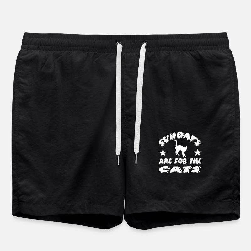 Feline - Swim Trunks - black