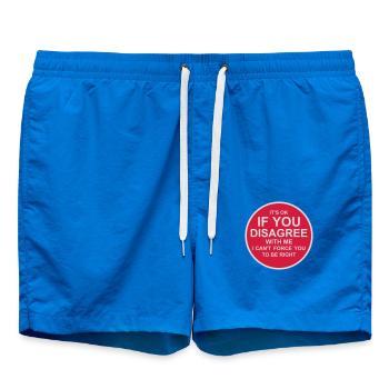 you disagree with me - Swim Trunks - cobalt blue - Front
