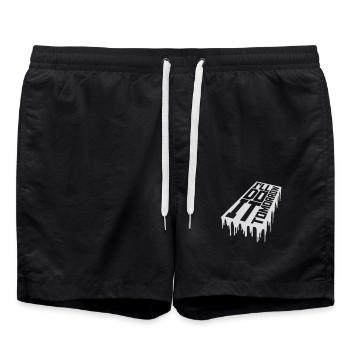 do it tomorrow Zitat - Badeshorts - Schwarz - Vorne - AI Model Male 185 light (185cm)
