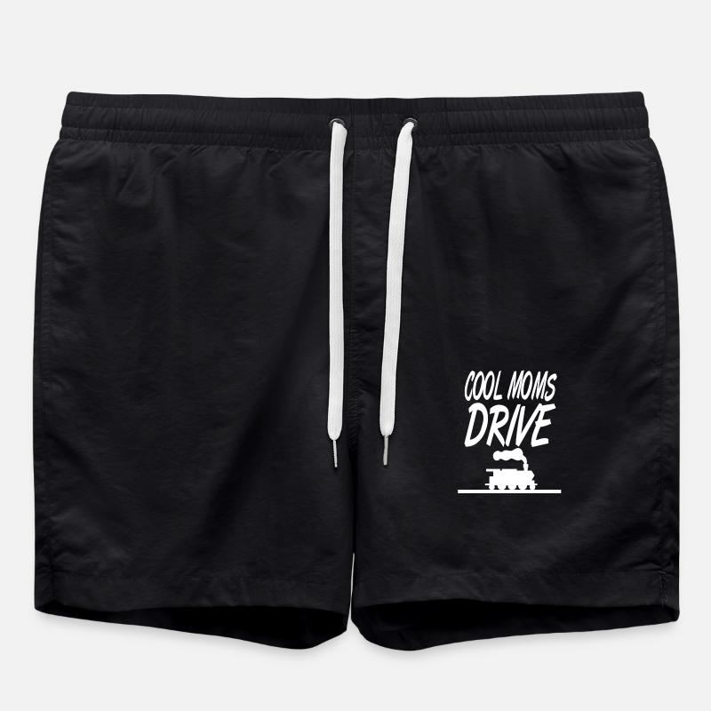 Eisenbahn - Badeshorts - Schwarz