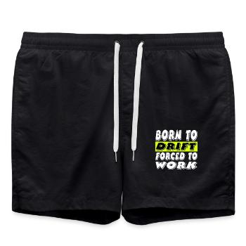 Car - Swim Trunks - black - Front - AI Model Male 185 light (185cm)