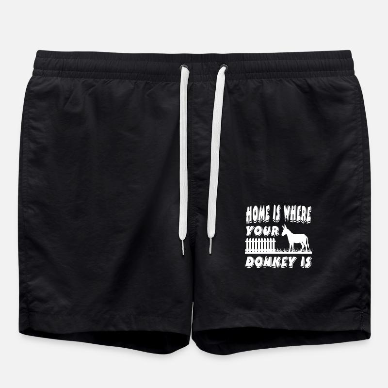 Esel - Badeshorts - Schwarz