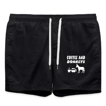 Âne - Short de bain - noir - Devant - AI Model Male 185 light (185cm)